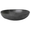 Ferm Living - Assiette creuse Flow - Noir - Grès émaillé