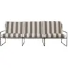 Canapé Desert Stripe 3 places - Black/Chocolate Ferm LIVING