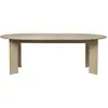 Table à rallonge en hêtre beige 2 places Bevel - Ferm Living