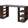 Bureau en pin marron foncé 137 x 65 cm Edre - Ferm Living
