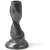 ferm LIVING Bougeoir Gale, noir, 13,2 cm, aluminium