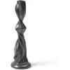 ferm LIVING Bougeoir Gale, noir, 25,4 cm, aluminium