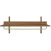 Porte-manteaux murale en chêne foncé 37cm Sector - Ferm living