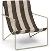 Chaise d'extérieur en métal cachemire et chocolat Desert - Ferm living
