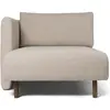 Ferm Living - Canapé Dase bouclé méridienne gauche Beige taille unique