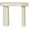 Console organique en fibre de verre ivoire 85cm Staffa - Ferm living
