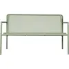 Ferm Living - Banc avec dossier Dapple - Vert - Acier galvanisé thermo...
