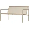 Ferm Living - Banc avec dossier Dapple - Beige - Acier galvanisé therm...