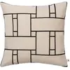 Housse de coussin Lattice Offset Ferm Living Blanc cassé 50x50