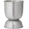 Ferm Living - Pot de fleurs Hourglass - Argent - Aluminium - Designer ...