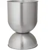 Ferm Living - Pot de fleurs Hourglass - Argent - Aluminium - Designer ...