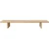 Ferm Living - Console basse Kona - Bois naturel - Placage de chêne laq...