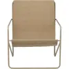 Fauteuil beige en métal beige Desert - Ferm Living