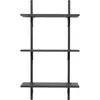Étagère frêne anthracite et laiton noir T/N Sector - Ferm Living