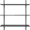 Étagère frêne anthracite et laiton noir T/W Sector - Ferm Living