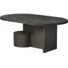 Table basse ovale en frêne cendré noir Insert - Ferm Living