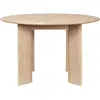 Table ronde en chêne huilé blanchi 117 cm Bevel - Ferm Living
