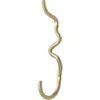 ferm LIVING Crochet Curvature, hauteur 19,7 cm, mat, laiton