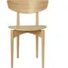 Chaise Herman avec structure en bois - Chêne huilé blanc Ferm LIVING