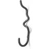 ferm LIVING Crochet Curvature, hauteur 19,7 cm, noir, laiton