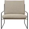 Fauteuil extérieur sable et métal noir Desert - Ferm Living