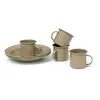 Ferm Living - Set vaisselle Yard - Beige - Acier émaillé