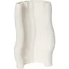 ferm LIVING Vase Moire, blanc, hauteur 30 cm, argile