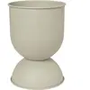 ferm LIVING Pot de fleurs Hourglass, beige, Ø 50 cm, réversible