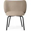 Chaise de salle à manger Rico - sand(Bouclé) - noir Ferm LIVING