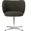 Chaise pivotante en tissu noir 69 x 69 cm Rico - Ferm Living