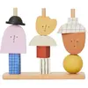Ferm Living Kids - Personnages à empiler Multicolore taille unique