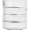 Ferm Living - Set De 4 Bols De Service Ripple - Clear - Transparent