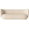Ferm Living - Canapé 3 places Rico Crème taille unique