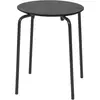 Ferm Living - Tabouret empilable Herman - Noir - Acier laqué époxy - D...
