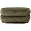 Ferm Living - Pouf Round - Gris - Velours - Designer Trine Andersen