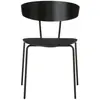 Chaise empilable bois et métal Herman Noir - Ferm Living