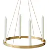 ferm LIVING Bougeoir Circle, Ø 38 cm, poli, laiton
