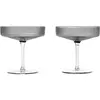 Ferm Living Coupes À Champagne Ripple - Gris Fumé - Taille Unique