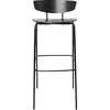 Chaise de bar en métal noir M 76 cm Herman - Ferm Living