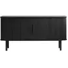 Meubles & Design Buffet en chêne 160x76cm noir