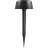 Dyberg Larsen Valencia solar - Borne solaire en métal noir mat, h 56 cm d 19,5 cm