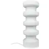 Dyberg Larsen Lampe de table Luna, blanc, hauteur 33 cm, verre