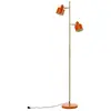 Dyberg Larsen lampadaire Ocean, orange, hauteur 160 cm, métal