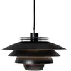 Dyberg Larsen Suspension en métal noir mat, h 20 cm d 38 cm - ejka