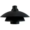 Dyberg Larsen applique d'extérieur Morph, Ø 30 cm, noir, métal