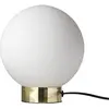 Lampe de table en métal blanc et or 22,5 x 20 cm Barcelona - Dyberg Larsen