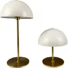 Lampe à poser en métal blanc crème, h 20 cm d 10 cm - along