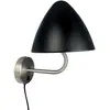 Dyberg Larsen applique murale Oulu, noir/acier, Ø 20,3 cm
