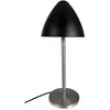 Dyberg Larsen Lampe de table Oulu, noir/acier, hauteur 47 cm