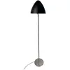 Dyberg Larsen lampadaire Oulu, noir/acier, hauteur 128 cm